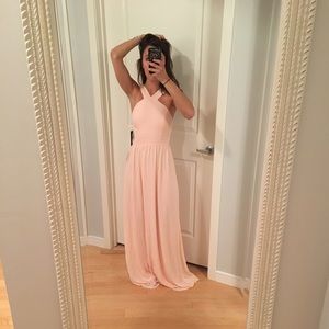 Lulus Air of Romance Peach Maxi Dress